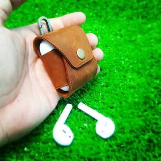 BAO DA AIRPODS 2 TỐI GIẢN (DA THẬT)