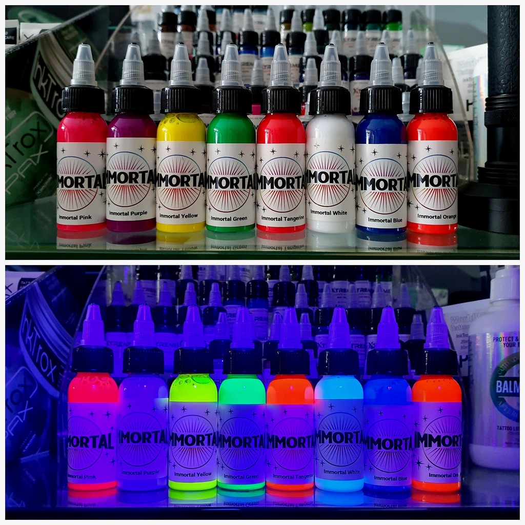 Mực xăm UV dạ quang Immortal