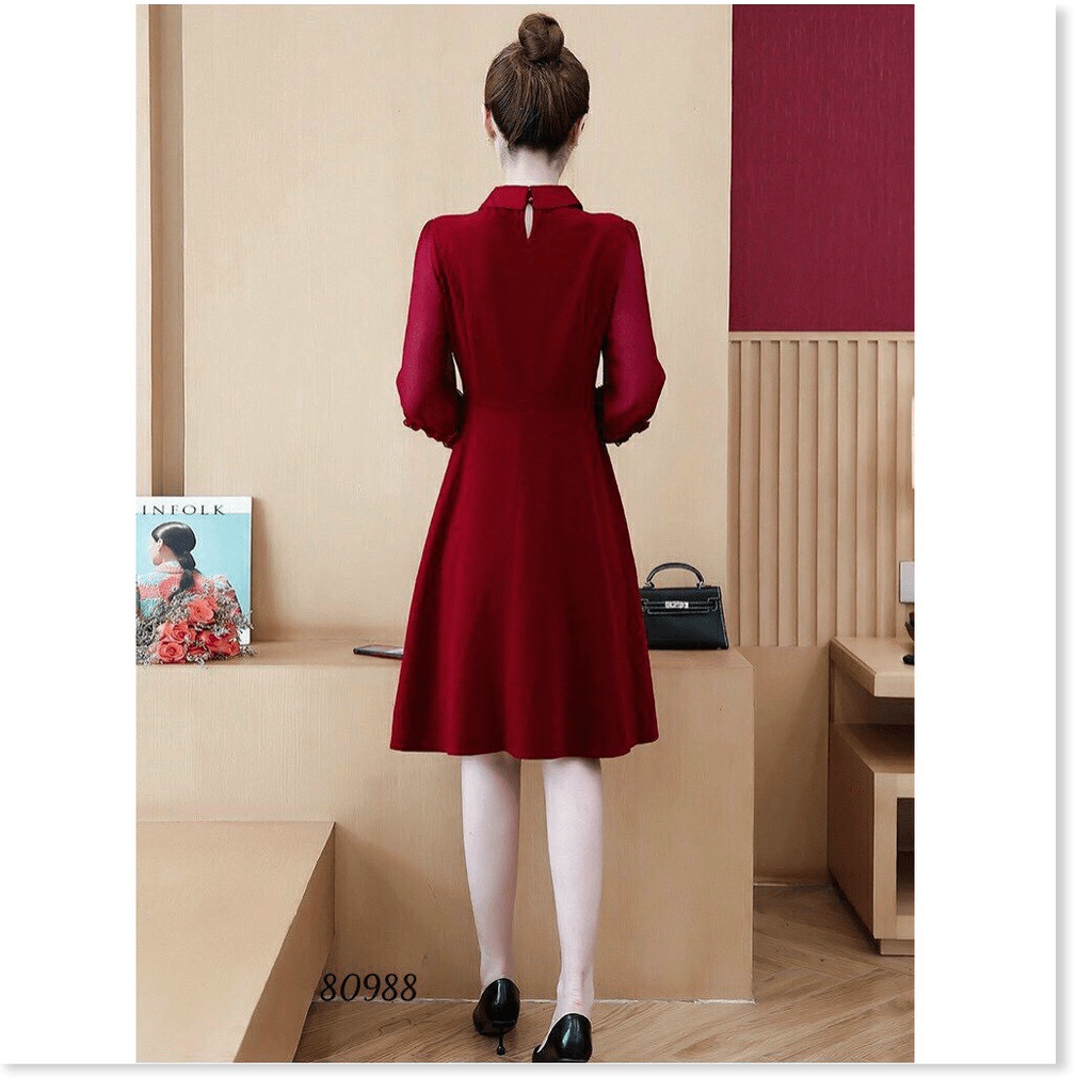 ĐẦM VOAN UMI ĐÍNH NGỌC CỰC SANG DÀNH CHO CÁC QUÝ CÔ KME FASHION