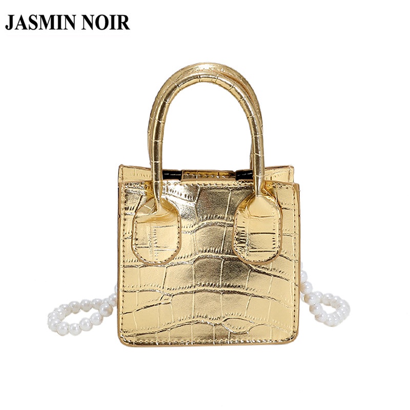 Túi Xách JASMIN NOIR Nữ Giả Da Cá Sấu Thời Trang