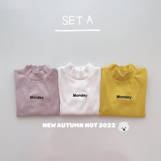 SET 3 ÁO CỔ BA PHÂN CHO BÉ