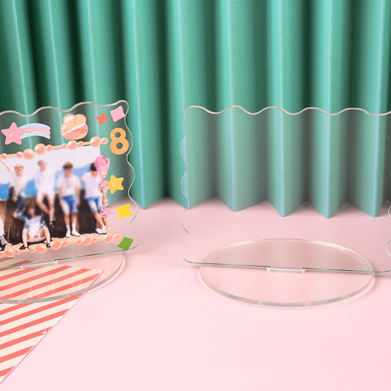 1 Bảng Đứng Hình Ngôi Sao Hoạt Hình Bằng Acrylic Trong Suốt Trang Trí Để Bàn/ Làm Quà Tặng/ Ảnh Chụp