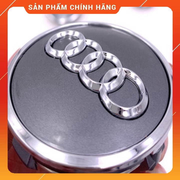 Logo chụp mâm bánh xe ô tô Audi Q7 AUD77 đường kính 77cm SM