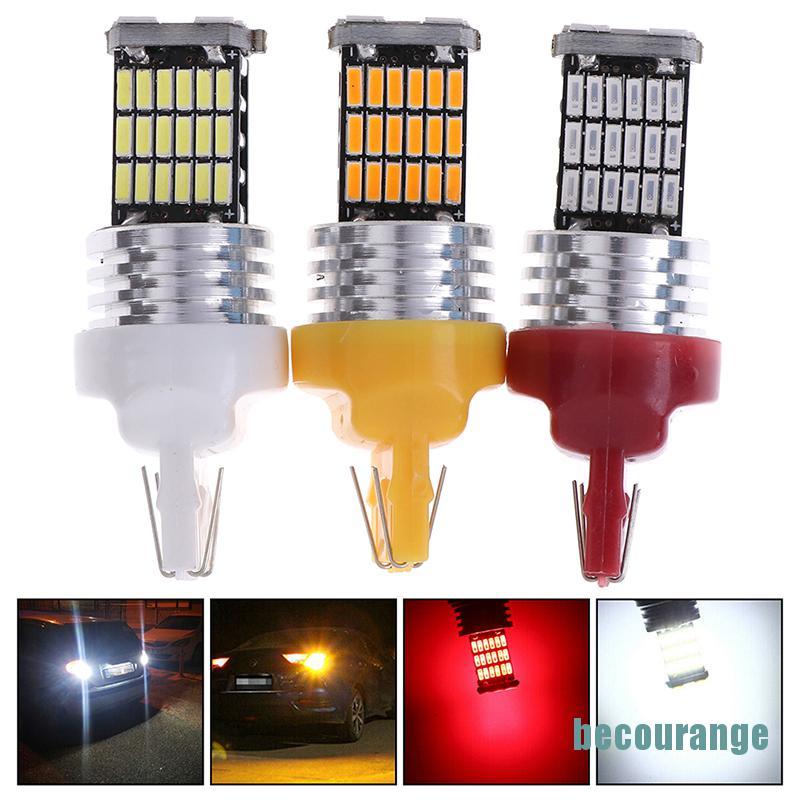 1 Đèn Led Phanh Xe Hơi T20 7443 45-smd 7440 Chất Lượng Cao