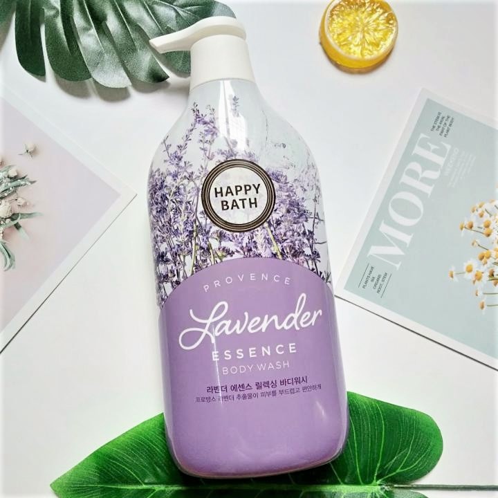 Sữa Tắm Nước Hoa Happy Bath Oải Hương Sáng Mịn Da Lavender Body Wash 900gr