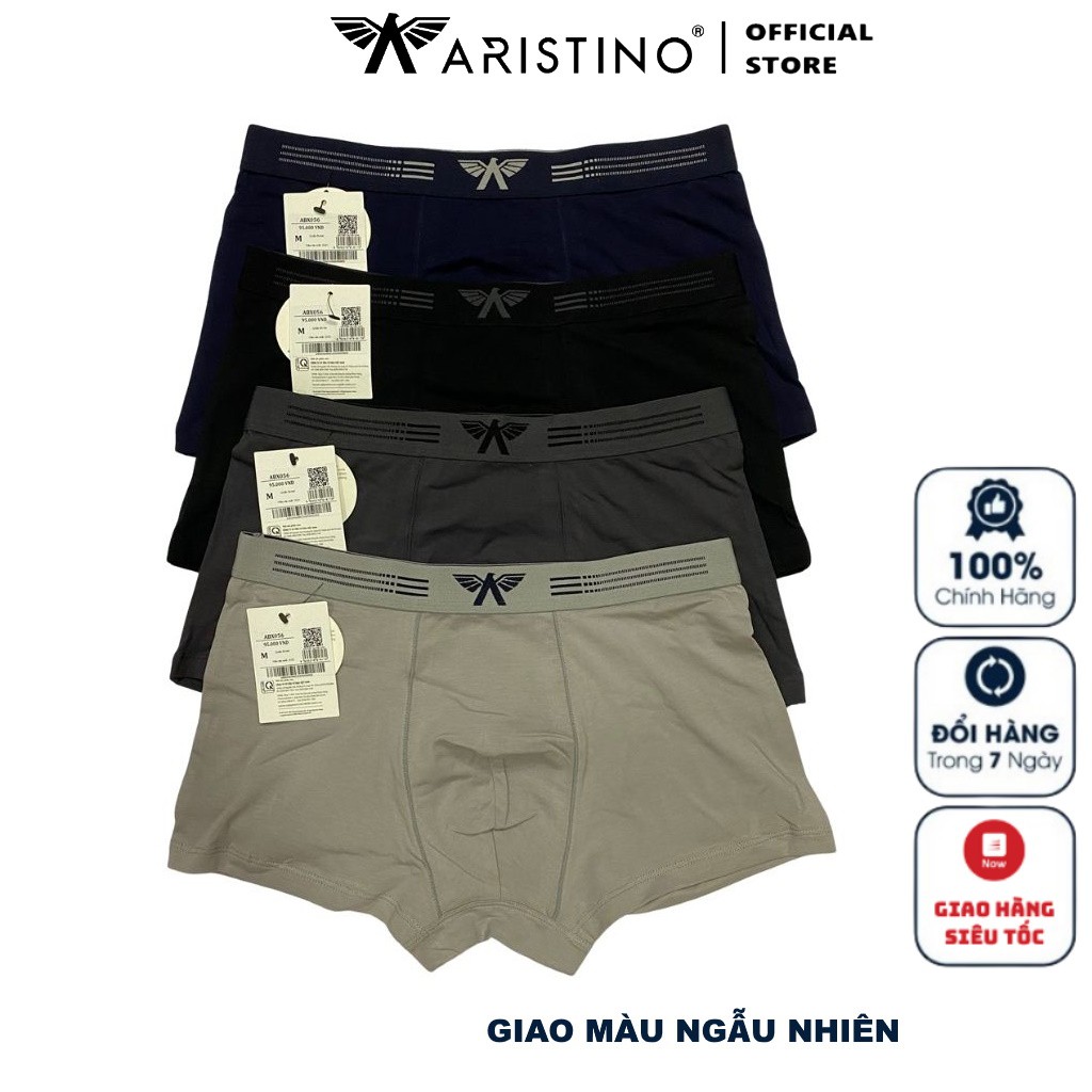 Quần Lót Nam Boxer Sịp Nam ARISTINO ABX056 Quần Xì Đùi Chất Organic Cotton Mềm Mại Thoáng Mát Dễ Chịu Co Giãn Thoải Mái