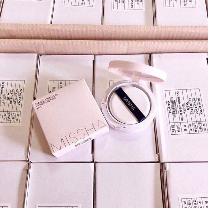 Phấn Nước MISSHA COVER LASTING Kiềm Dầu, Lâu Trôi Missha Magic Cushion SPF50+/PA+++ 15g ( hồng nhạt )