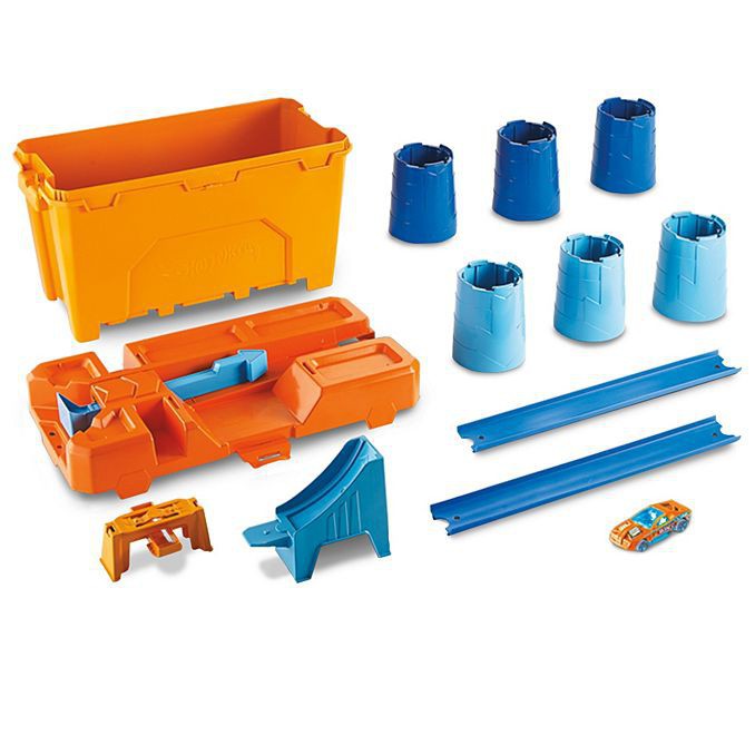 Thùng Phụ Kiện Phức Hợp Hot Wheels GCF91 Màu Cam - Chính Hãng