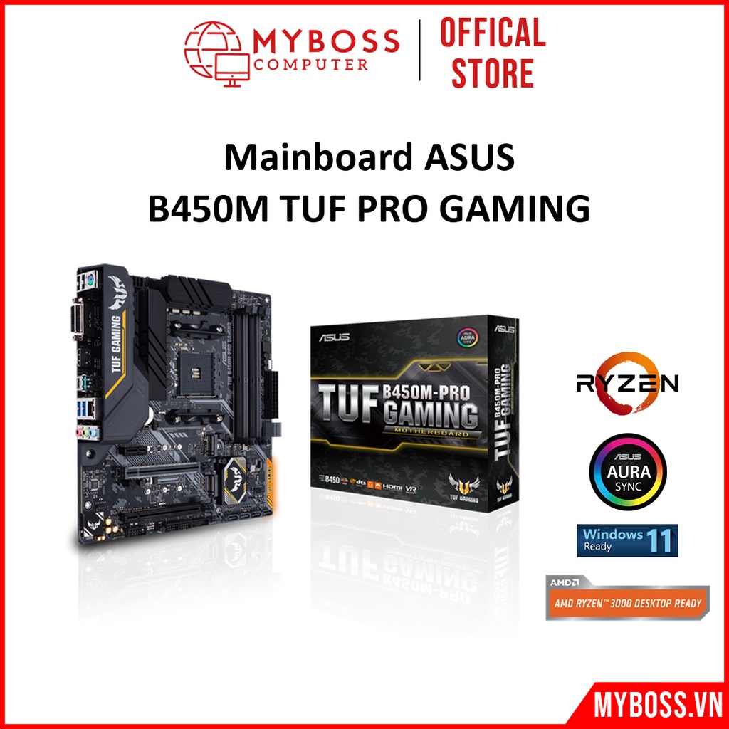 Bo mạch chủ Mainboard ASUS B450M TUF PRO GAMING bảo hành chính hãng 36 tháng