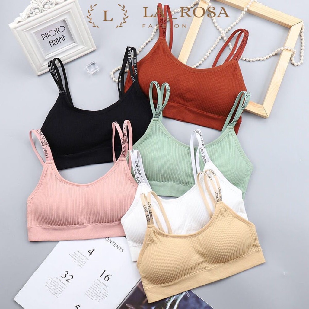 Áo Bra Tập Gym 🎀FREESHIP🎀 Bra Thể Thao 2 Dây - Áo Ngực Không Gọng LAROSA 8156