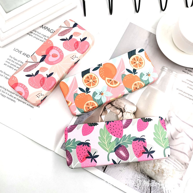 Hộp Đựng Kính Thời Trang Dáng Vuông Họa Tiết Hoạt Hình Dễ Thương