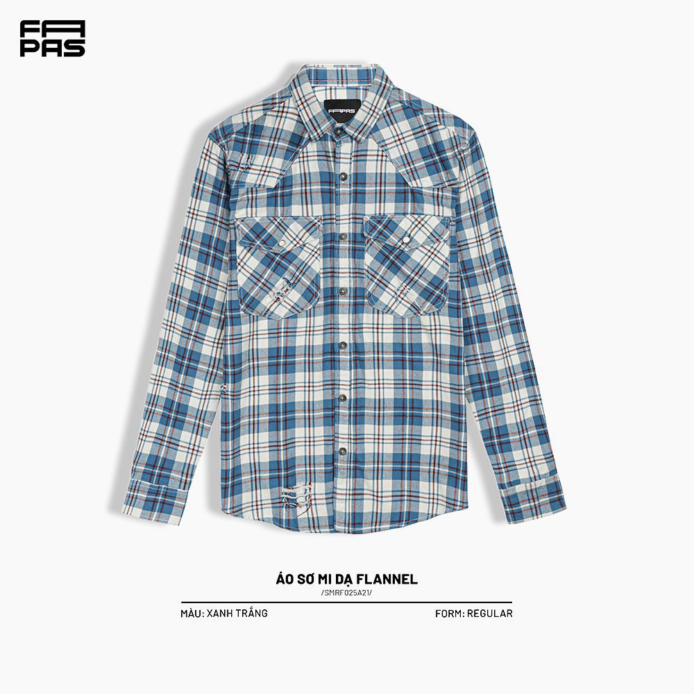Áo Sơ Mi Nam Vải Dạ Flannel Chất Vải Mềm Mịn Sọc Kẻ Caro Chuẩn Form - FAPAS