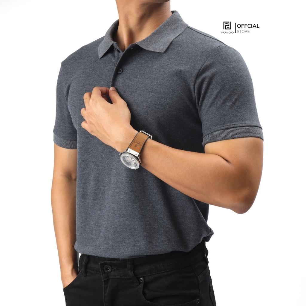 Áo polo nam cao cấp PUNDO với gam màu đẹp dễ phối vải cotton cao cấp APPD38