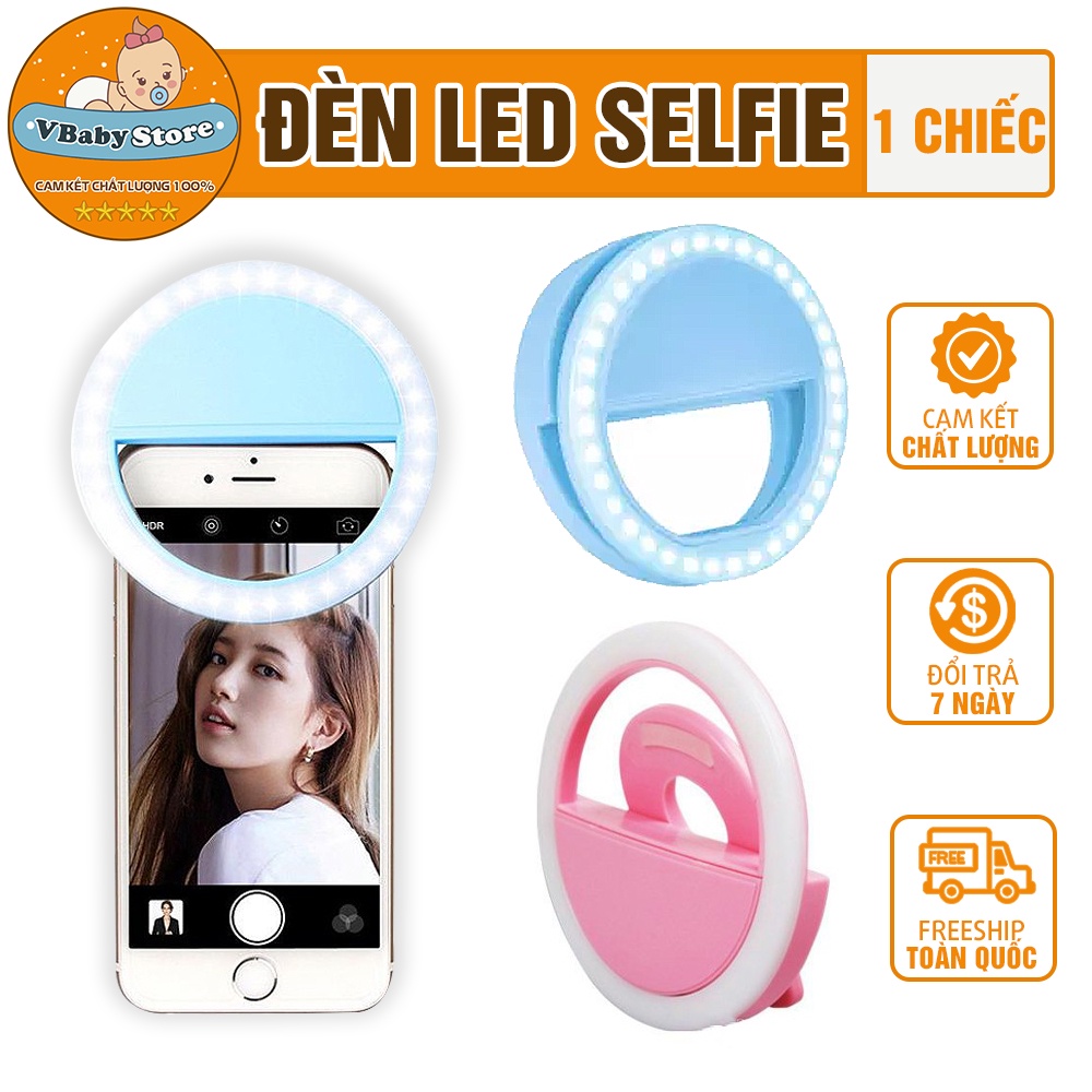 Đèn led selfie -Đèn chụp ảnh kẹp điện thoại tự sướng dễ dàng