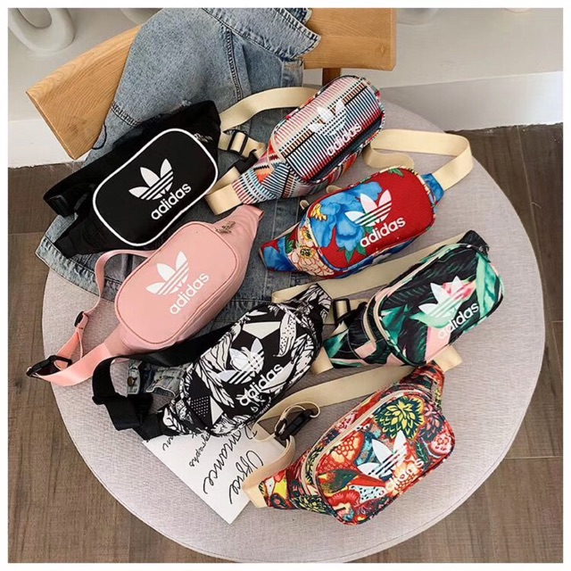 [Mã FASHIONT4WA2 giảm 10K đơn 50K] Túi bao tử Adidas Hoa