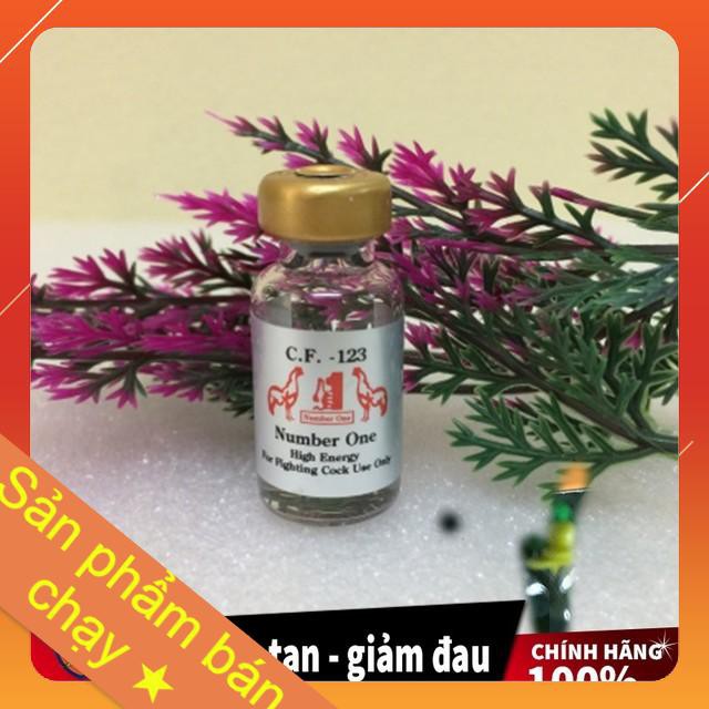 CF 123 , giúp gà mau lành vết thương , tan máu bầm , không bị phù trong , chống chướng diều .