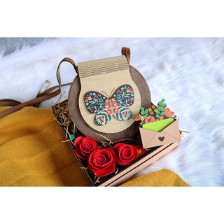 Túi Gỗ Boho Vintage