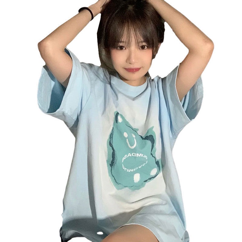 Áo Thun Tay Ngắn Dáng Rộng Hàn Quốc Cho Nữ JL-TX-269