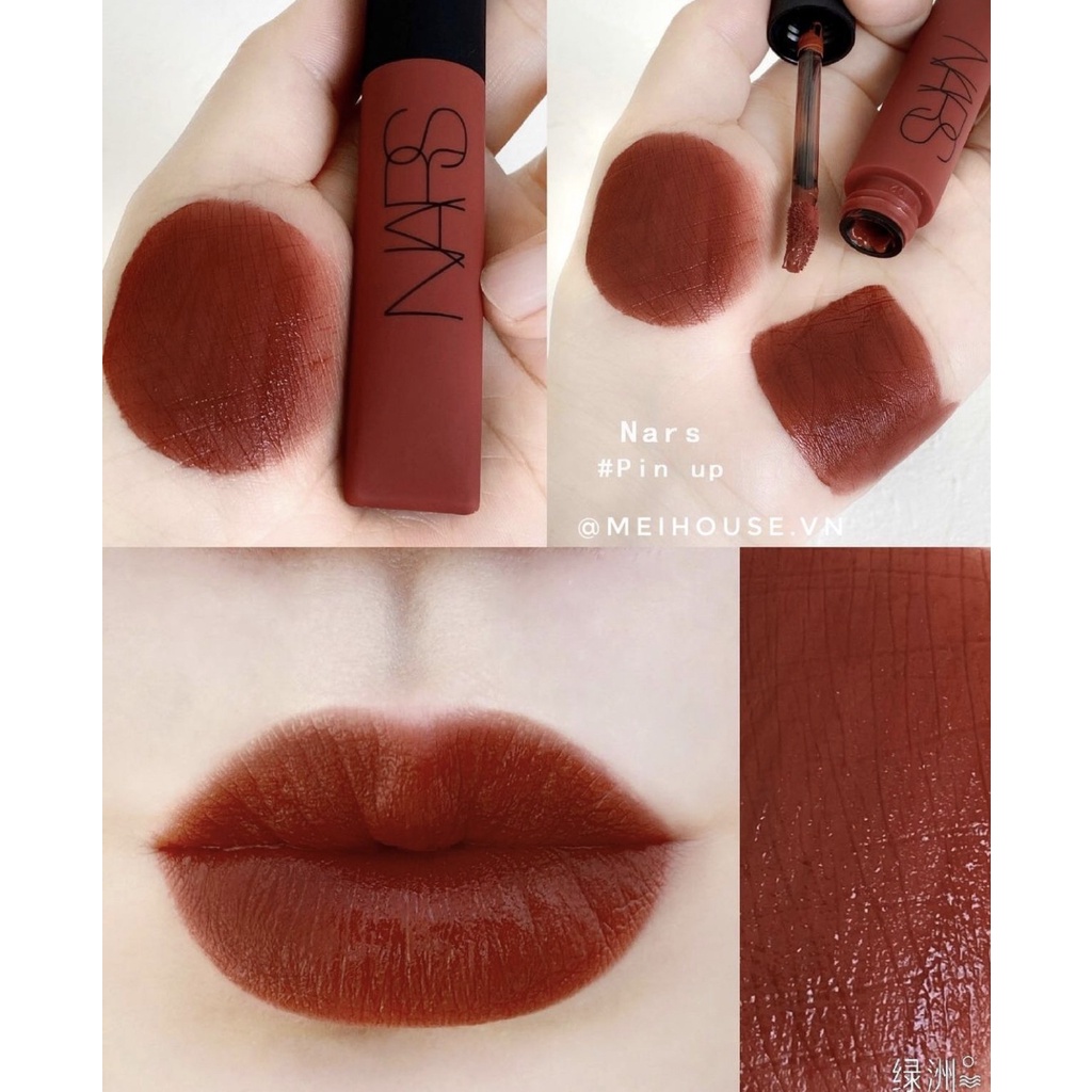 Son kem lì Nars Air Matte Lip Color các màu, chất son mịn, mướt môi