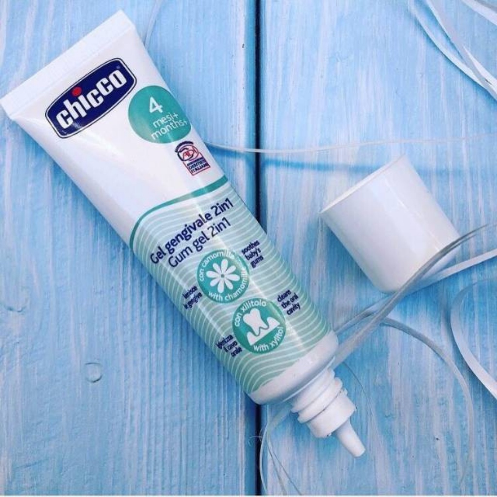 Gel Bôi Lợi Cho Bé Mọc Răng Chicco Giúp Làm Giảm Sưng Đau Lợi, Làm Sạch Khoang Miệng 30ml