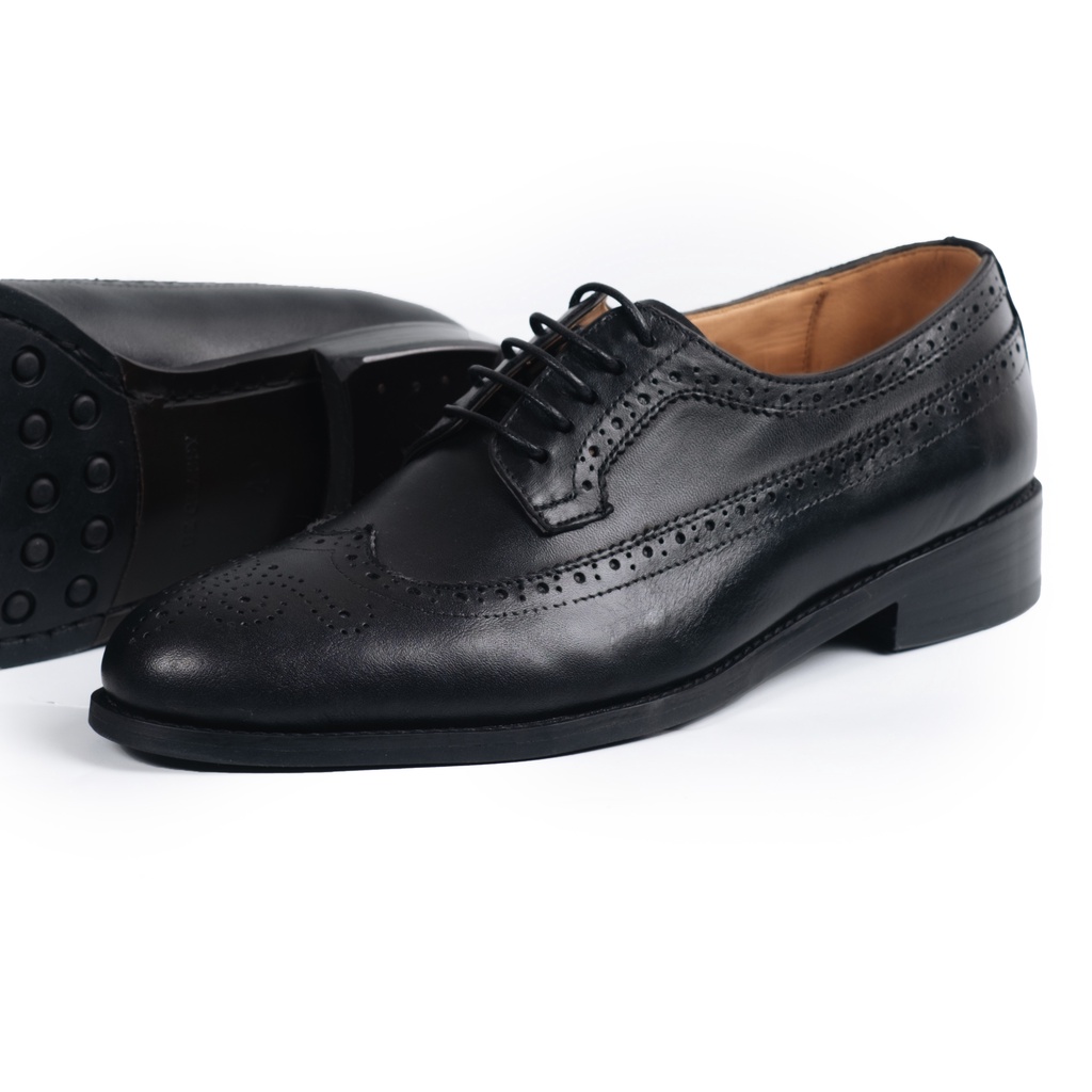 Giày Tây Cao Cấp CLASSIC BROGUES DERBY - DB18 - Da Bò Ý Lót Trong Da Bò Mộc - Thương hiệu Be Classy