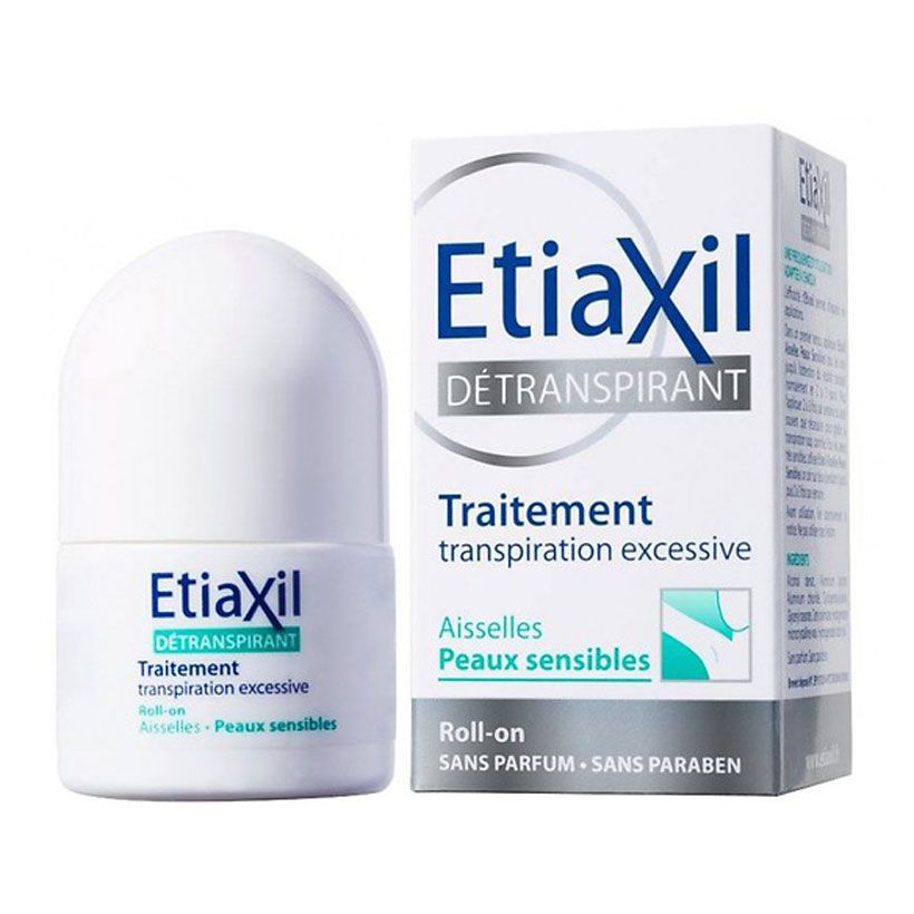 Lăn Khử Mùi ETIAXIL Pháp, lăn nách etiaxil 15ml, màu xanh dành cho da nhạy cảm, Etaxil ngăn ngừa mùi hôi cơ thể hiệu quả