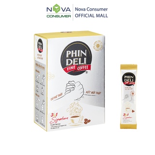[Combo 2 hộp] Cà Phê Hòa Tan PhinDeli 3in1 Signature (15g x 10 gói x 2 hộp)