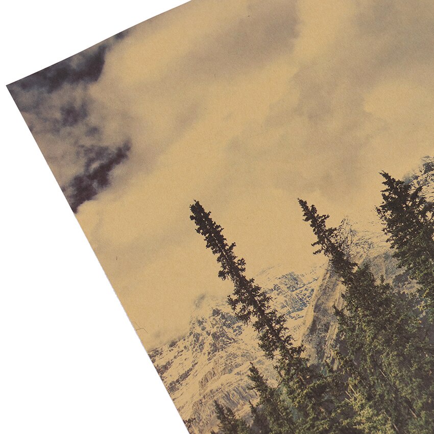 1 Tấm Áp Phích Giấy kraft Dán Tường Trang Trí Nhà Cửa