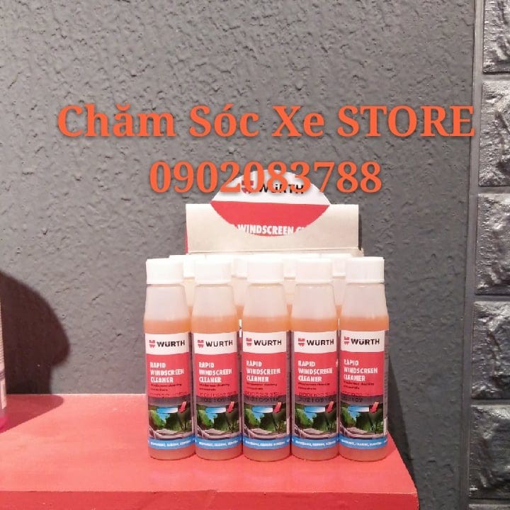 SET 5 CHAI NƯỚC VỆ SINH KÍNH LÁI  XE Ô TÔ 0892 333- WURTH RAPID WINDSCREEN CLEANER