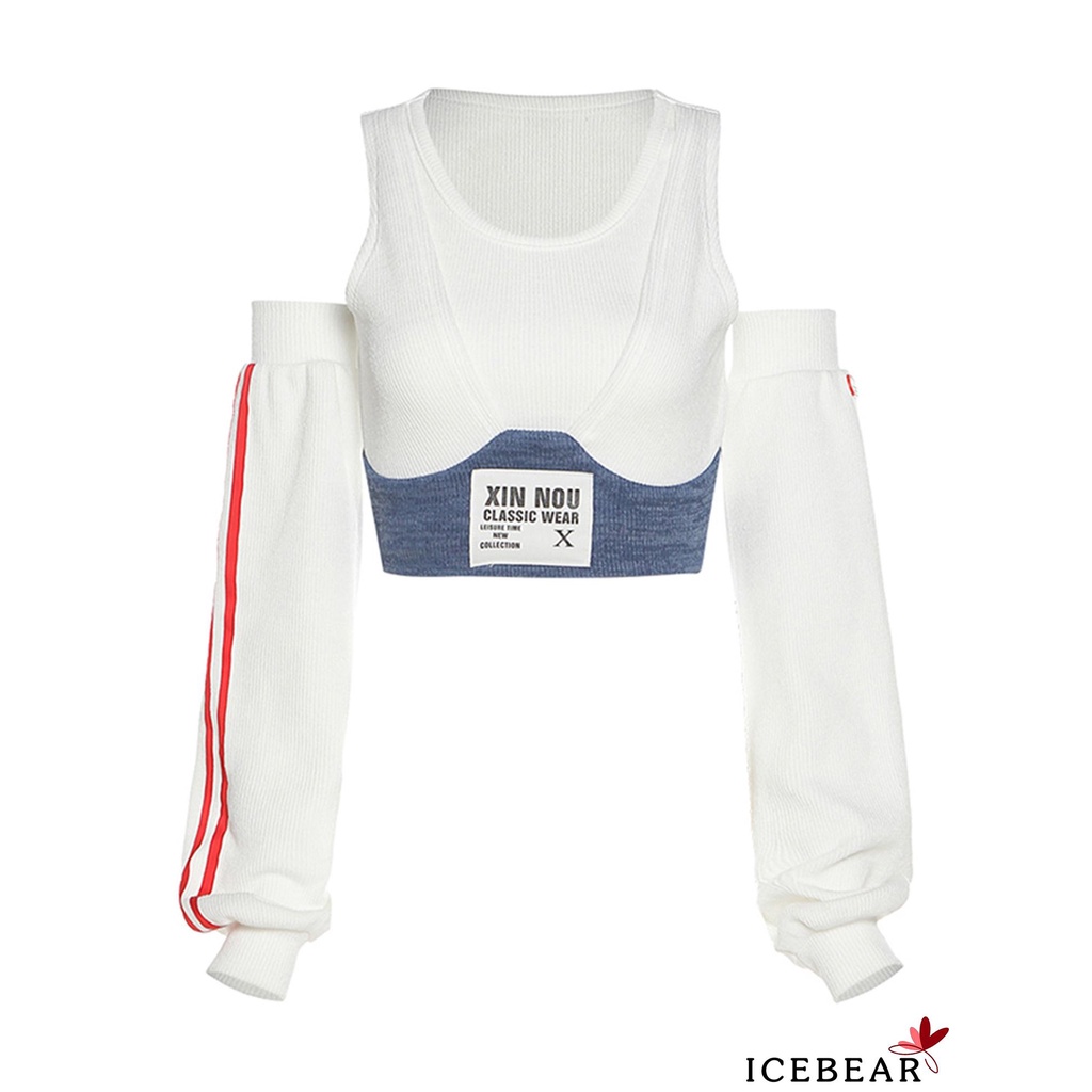 Áo Dệt Kim Không Tay Phối Màu Thời Trang Cho Nữ