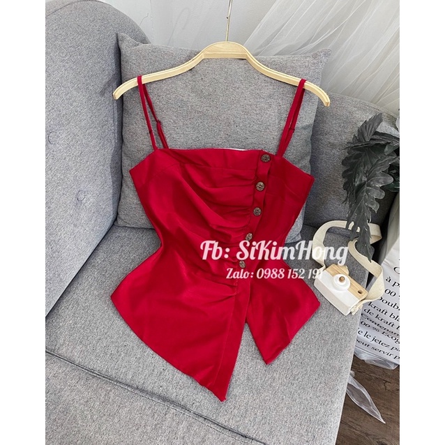 Áo hai dây xẻ tà dễ thương ( Ảnh shop chụp thật) | BigBuy360 - bigbuy360.vn