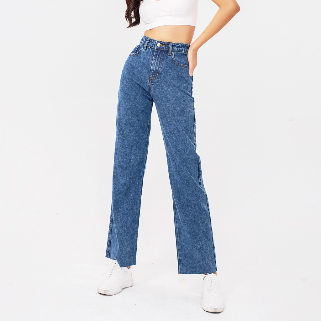 Quần Jean Ống Rộng Indigo Aaa Jeans