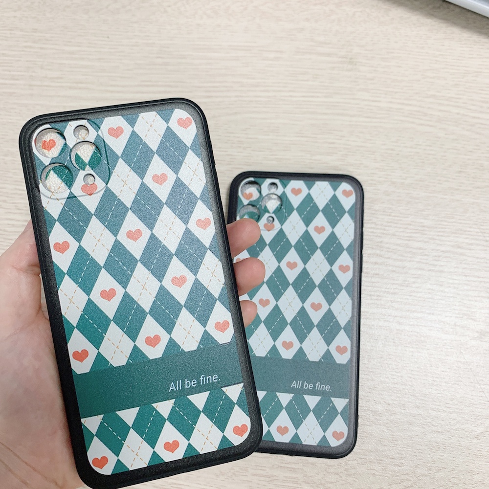 Ốp lưng iphone Xanh cổ điển cạnh vuông chống sốc cho iphone 11 7plus 8plus x xsmax 11pro max 12pro 12promax13promax e178