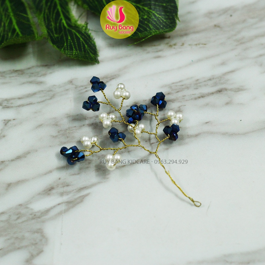 Cành pha lê pha hạt trai cao cấp PK2201