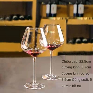 Ở Pha Lê Ly Rượu Vang Đỏ Lớn Cốc