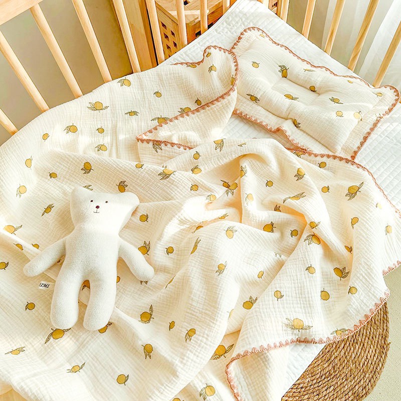 Chăn Xô Hè Popular Bo Viền Cao Cấp Cho Bé 80x85cm