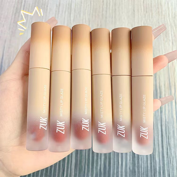 [Hàng mới về] Son môi ZUK kết cấu mờ dưỡng ẩm mềm mại kháng nước trang điểm lâu trôi/Son kem ZUK Màu Nhung Sương Lì Mịn