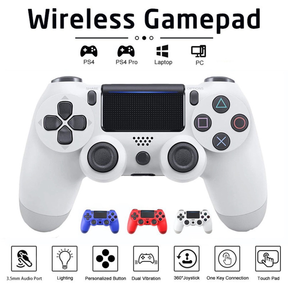 dualshock 4 Tay cầm chơi game kết nối bluetooth hỗ trợ Điện thoại / PC / Laptop / Smart Phone