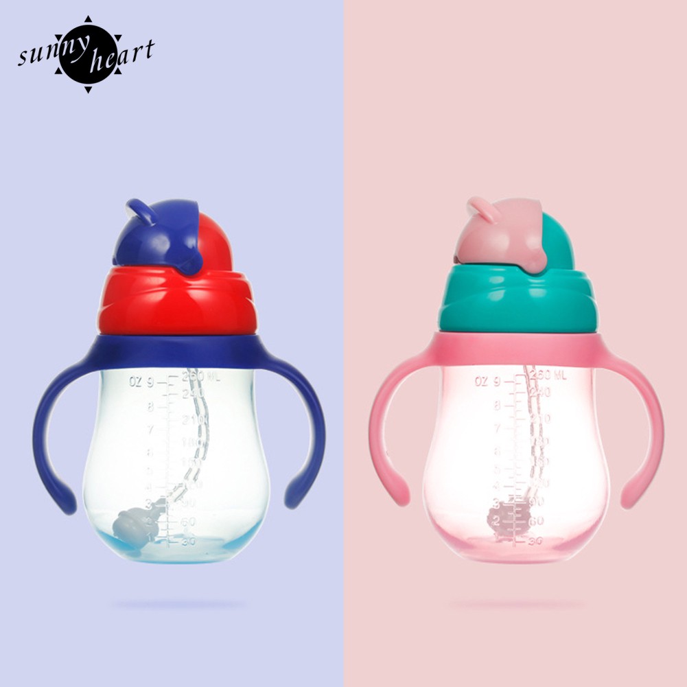 Bình Nước Chống Tràn Có Ống Hút Cho Bé Hiệu Sunny 260 / 330ml