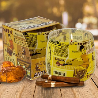 Ly nến thơm tinh dầu Bartek Anti Tobacco 100g QT024482 - hương hổ phách