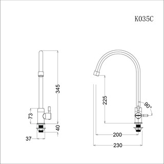 Vòi Bếp Lạnh - K035C