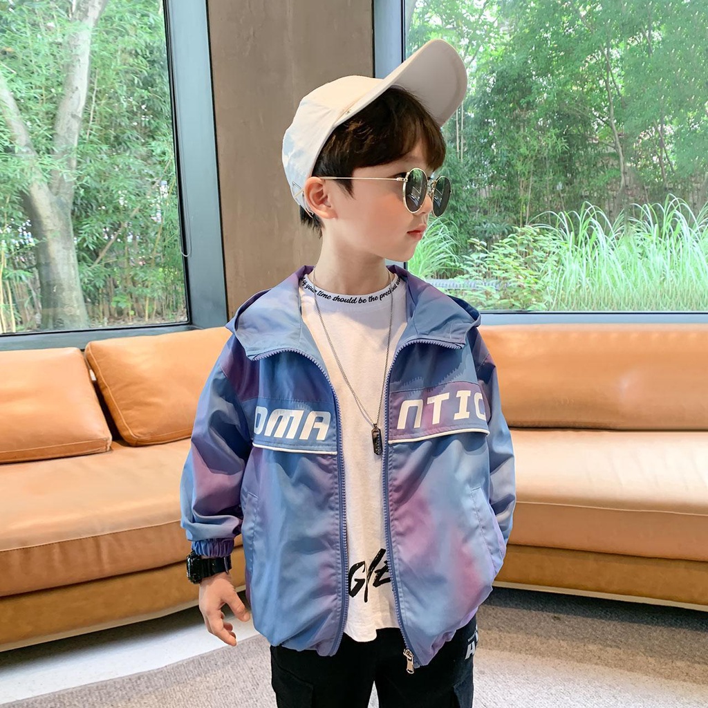 Áo Khoác Cardigan Nhuộm Màu Phong Cách Hàn Quốc Thời Trang Xuân Thu 2022 Mới Cho Bé Trai