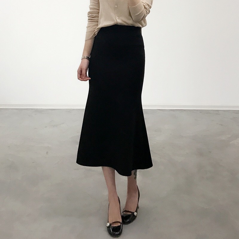 Chân váy đuôi cá dáng dài Ulzzang phong cách Hàn quốc, co giãn siêu tôn dáng Dora Style | BigBuy360 - bigbuy360.vn