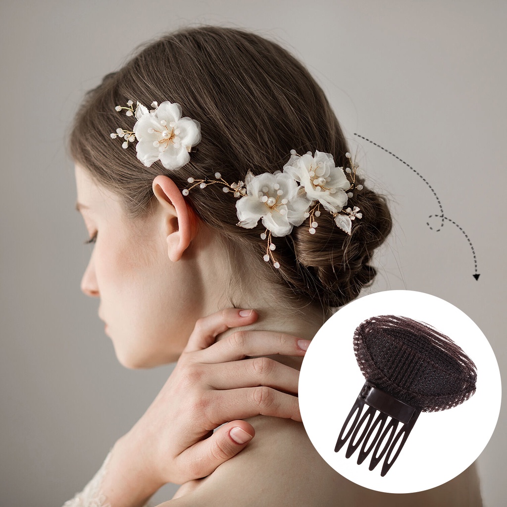 [Hàng mới về] Set 1 / 4 Đệm Làm Phồng Tóc Tạo Kiểu Công Chúa Đáng Yêu Cho Nữ Diy