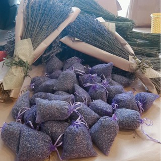 Túi thơm nụ hoa khô lavender (nụ hoa nhập pháp mùi thơm dai)