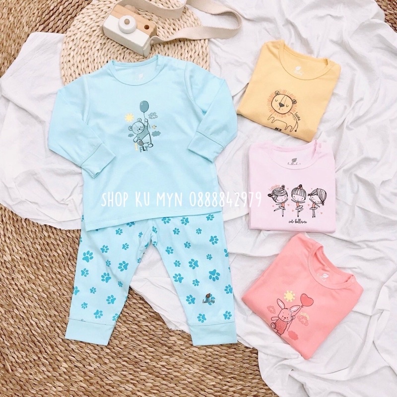 Bộ dài tay pettit Lullaby 2021 siêu mềm mát an toàn cho bé