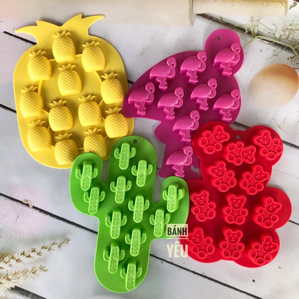 Khuôn Làm Thạch, Kẹo Silicon Mẫu Mới Đa Dạng  - KH222A