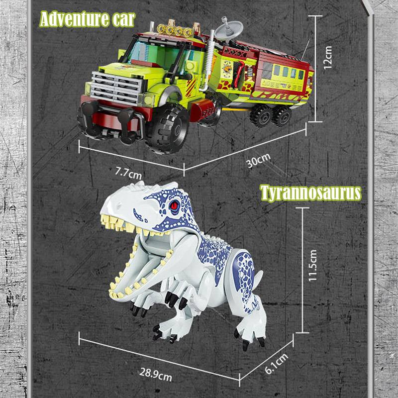 Mô hình khủng long Tyrannosaurus Velociraptor BMZ LEGO