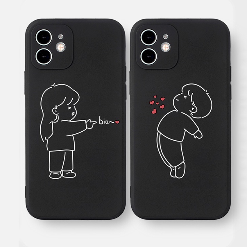 Ốp Lưng Iphone Cạnh Viền Vuông Hình Cặp Đôi Iphone BVC 6/6plus/6s/6splus/7/7plus/8/8plus/x/xr/xs/11/12/pro/max/promax