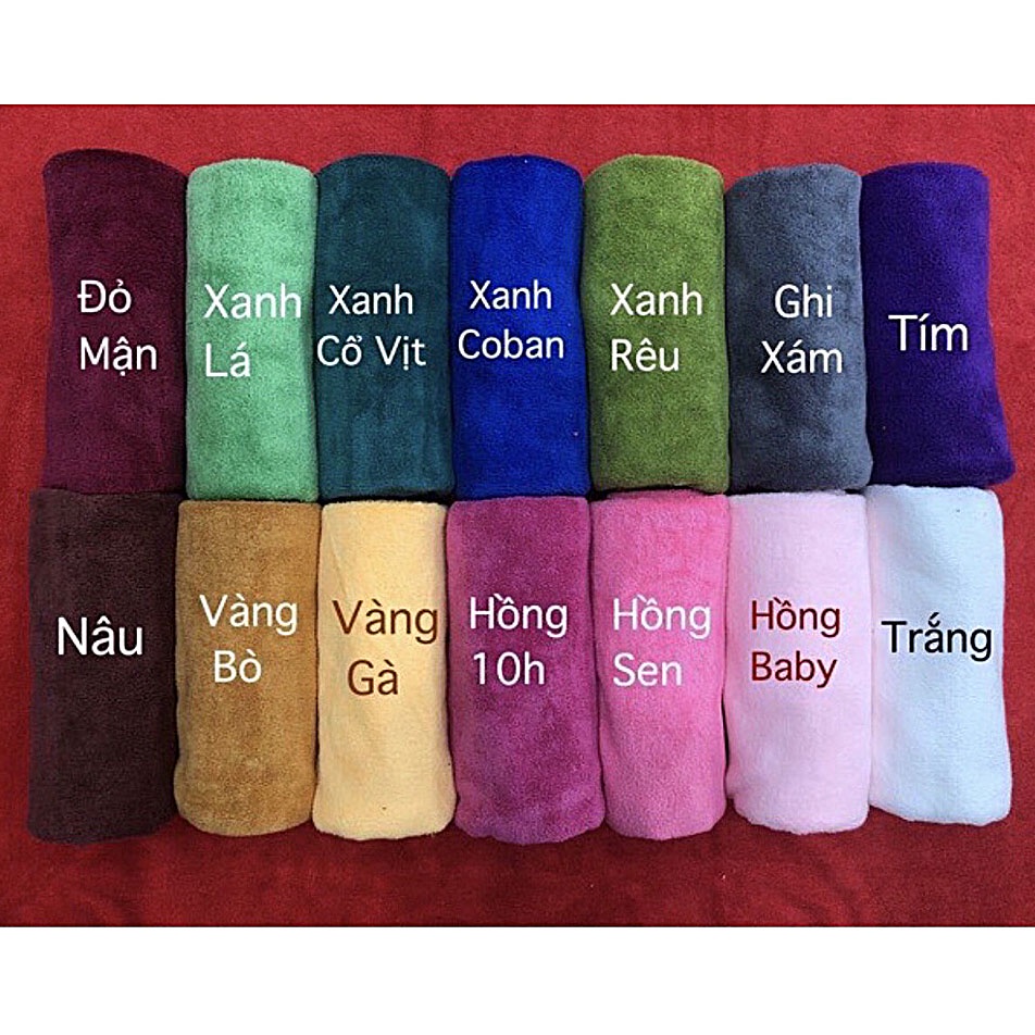 Khăn Spa Hanoitex Sợi Microfiber Cao Cấp Kích Thước 25*25cm